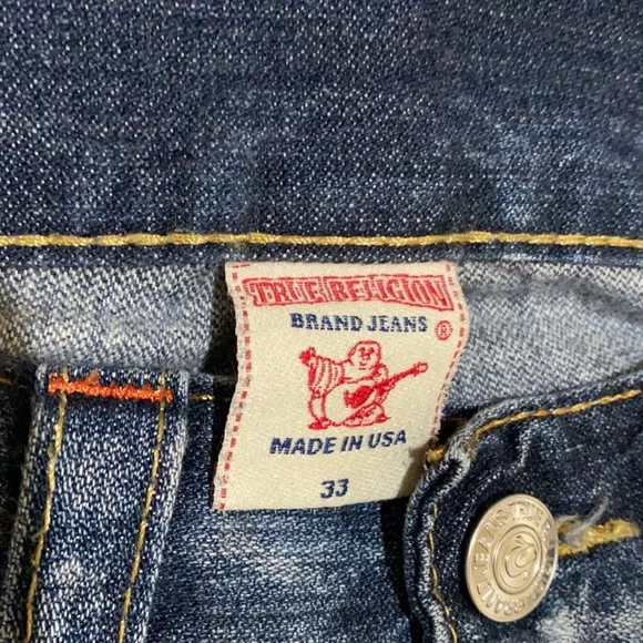 TRUE RELIGION JEANS “Ricky” | Size 33 Dark Wash - Picture 7 of 13